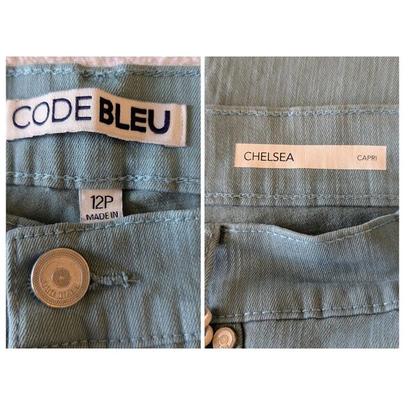 NWT  Code Bleu Chelsea Classic Rise Secret Tummy Panel Capri  Sz 12P - Picture 7 of 11